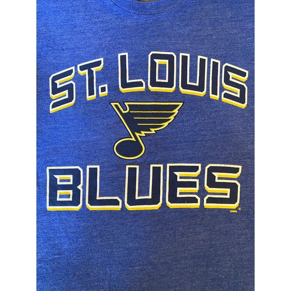 St Louis Blues NHL Hockey T shirt Mens Med.  Champions Blue Short‎ Sleeve Sports